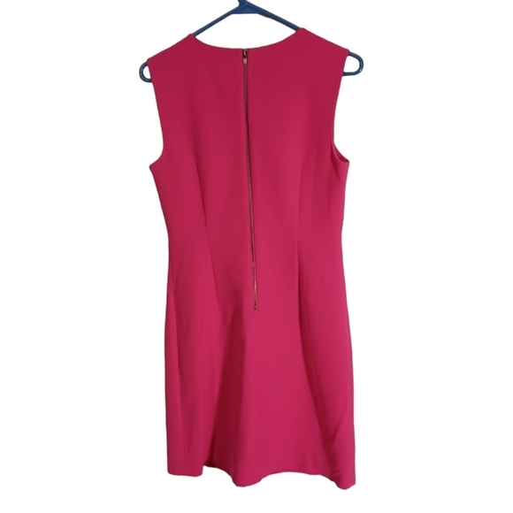 Diane Von Furstenberg Pink Career Carrie Dress Sheath Ladies 6 Old Money - Picture 4 of 5